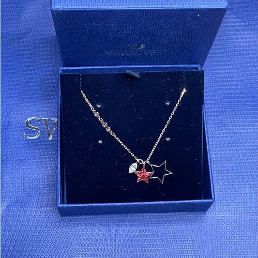 Swarovski Duo Star Medium Pendant Necklace