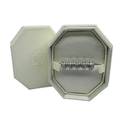 Swarovski  Millenia ring, Octagon cut, White, Rhodium plated