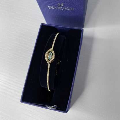 Swarovski Sparkling Dance Bracelet Medium Gold Tone