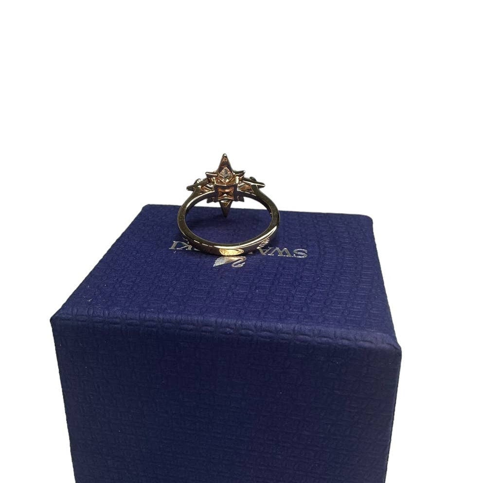 Swarovski Symbolic Star Motif Ring White, Rose-gold tone plated size 6 / EUR 52