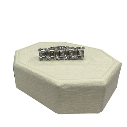 Swarovski  Millenia ring, Octagon cut, White, Rhodium plated