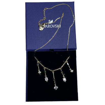 Swarovski Oz  Green Gold-Plated Necklace