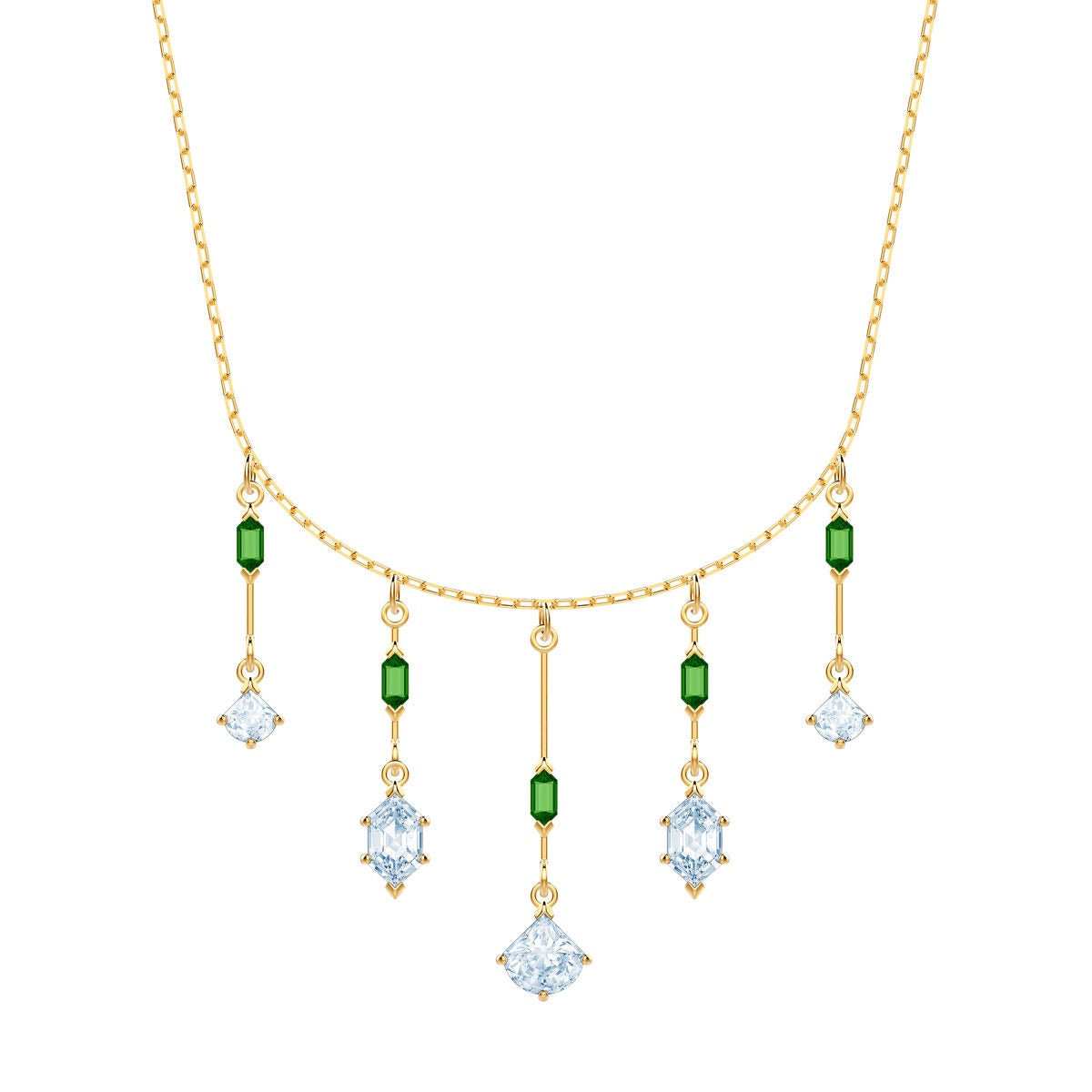 Swarovski Oz  Green Gold-Plated Necklace
