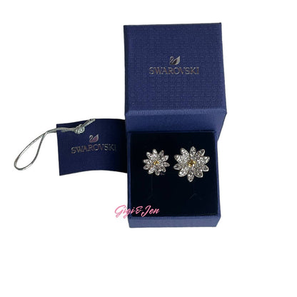 Swarovski Eternal Flower open ring Flower, Yellow, Mixed metal finish SIZE 58/8