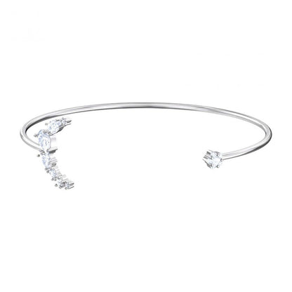 Swarovski Penélope Cruz Moonsun Cuff, White, Rhodium Plated
