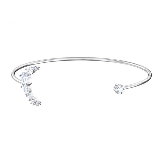 Swarovski Penélope Cruz Moonsun Cuff, White, Rhodium Plated