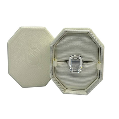 Swarovski Mesmera cocktail ring Octagon cut, White, Rhodium plated 55 EUR / 6.75 USA