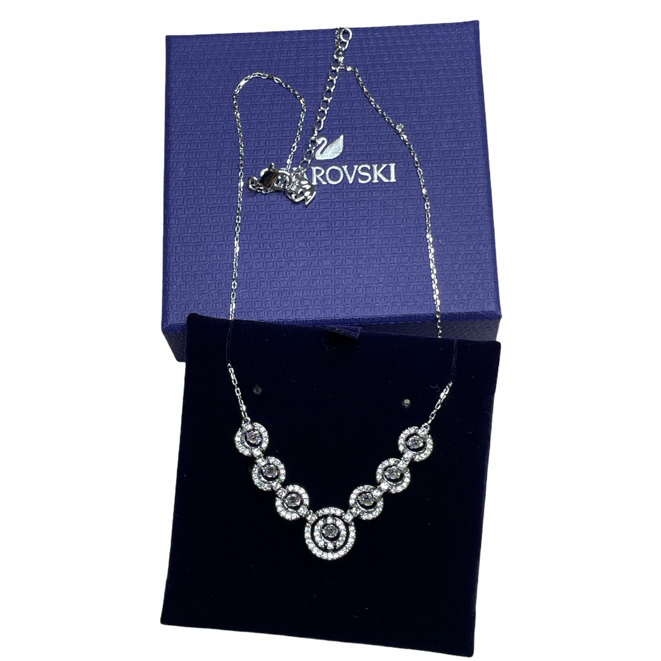 Swarovski Sparkling Dance Necklace Rhodium-plated