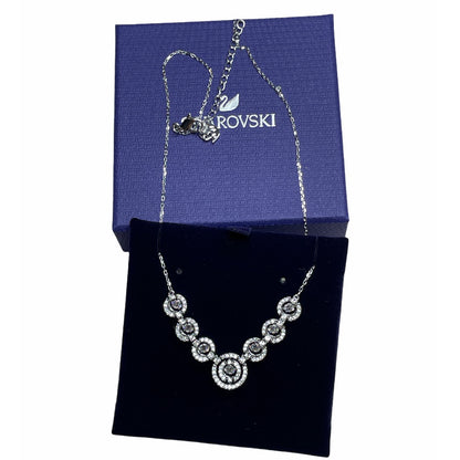 Swarovski Sparkling Dance Necklace Rhodium-plated