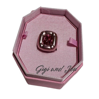 Swarovski Dulcis cocktail ring Cushion cut, Pink  55 / 7 USA