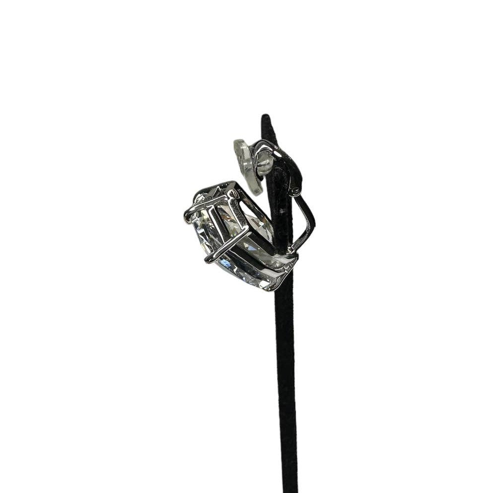 swarovski Mesmera clip earring Single, Trilliant cut, White, Rhodium plated