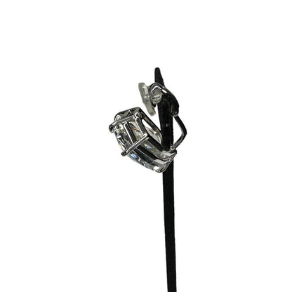 swarovski Mesmera clip earring Single, Trilliant cut, White, Rhodium plated