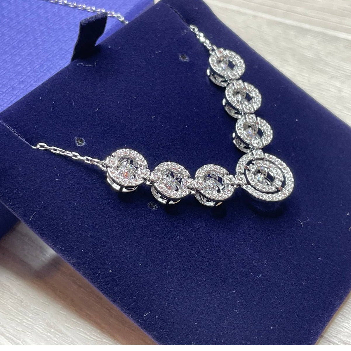 Swarovski Sparkling Dance Necklace Rhodium-plated