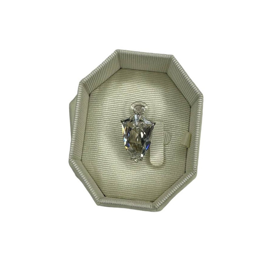 swarovski Mesmera clip earring Single, Trilliant cut, White, Rhodium plated