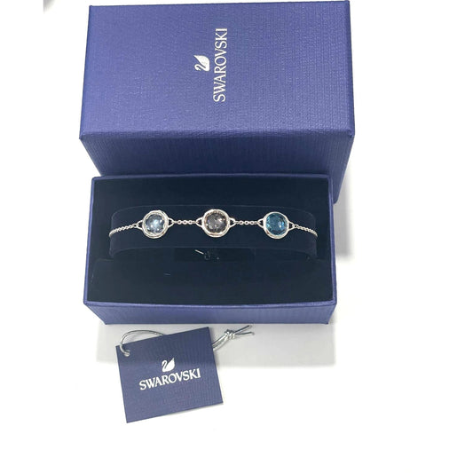 Swarovski  Tahlia bracelet Round, Multicolored, Rhodium plated M