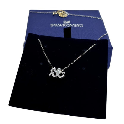 Swarovski Zodiac II pendant Aquarius , White, Mixed metal finish Necklace