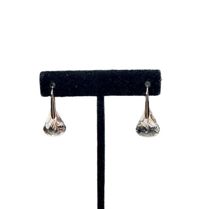 Swarovski Lunar drop earrings Pink, Rose gold-tone plated