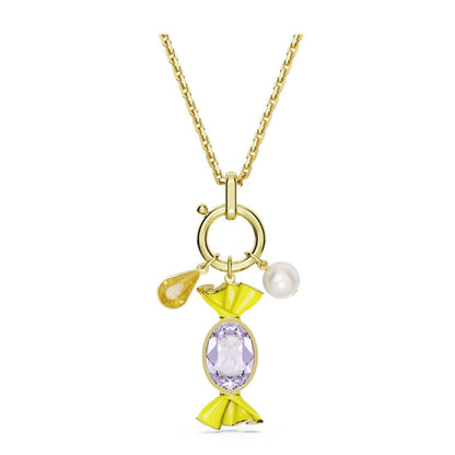 Swarovski Crystal Dulcis Pendant, Candy, Multicolored, Gold-Tone Plated