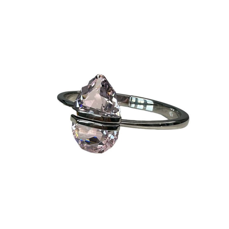 Swarovski Lucent Bangle, Pink, Stainless Steel Large Bracelet