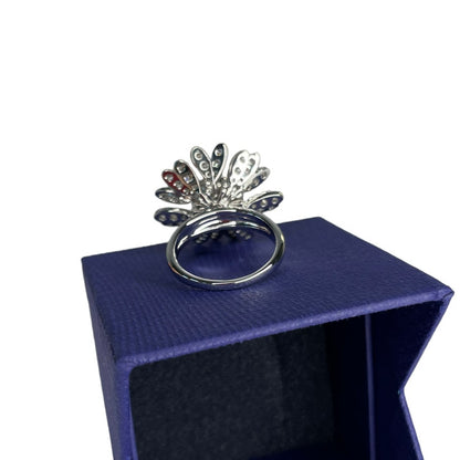 Swarovski Eternal Flower ring Flower, Yellow, Mixed metal finish Eur 58 / USA 8