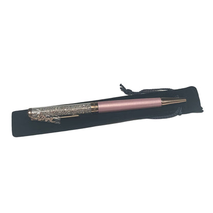 Swarovski Crystalline Ballpoint Pen  Love Charm pink new