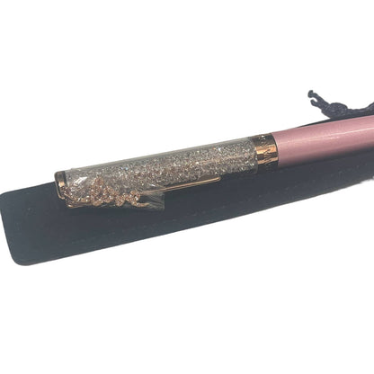 Swarovski Crystalline Ballpoint Pen  Love Charm pink new