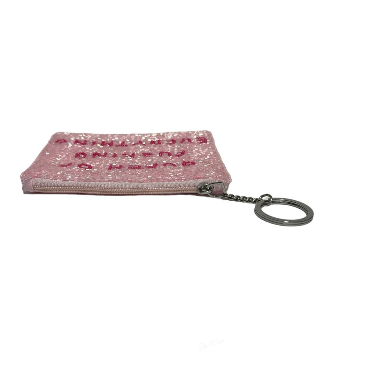 Queen Of Everything Small Pouch Key Ring Pink