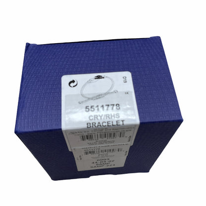 Swarovski Power Collection Hook Bracelet Gray, Rhodium plated
