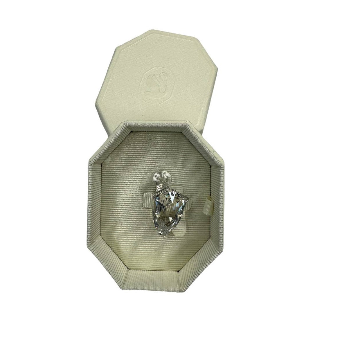 swarovski Mesmera clip earring Single, Trilliant cut, White, Rhodium plated