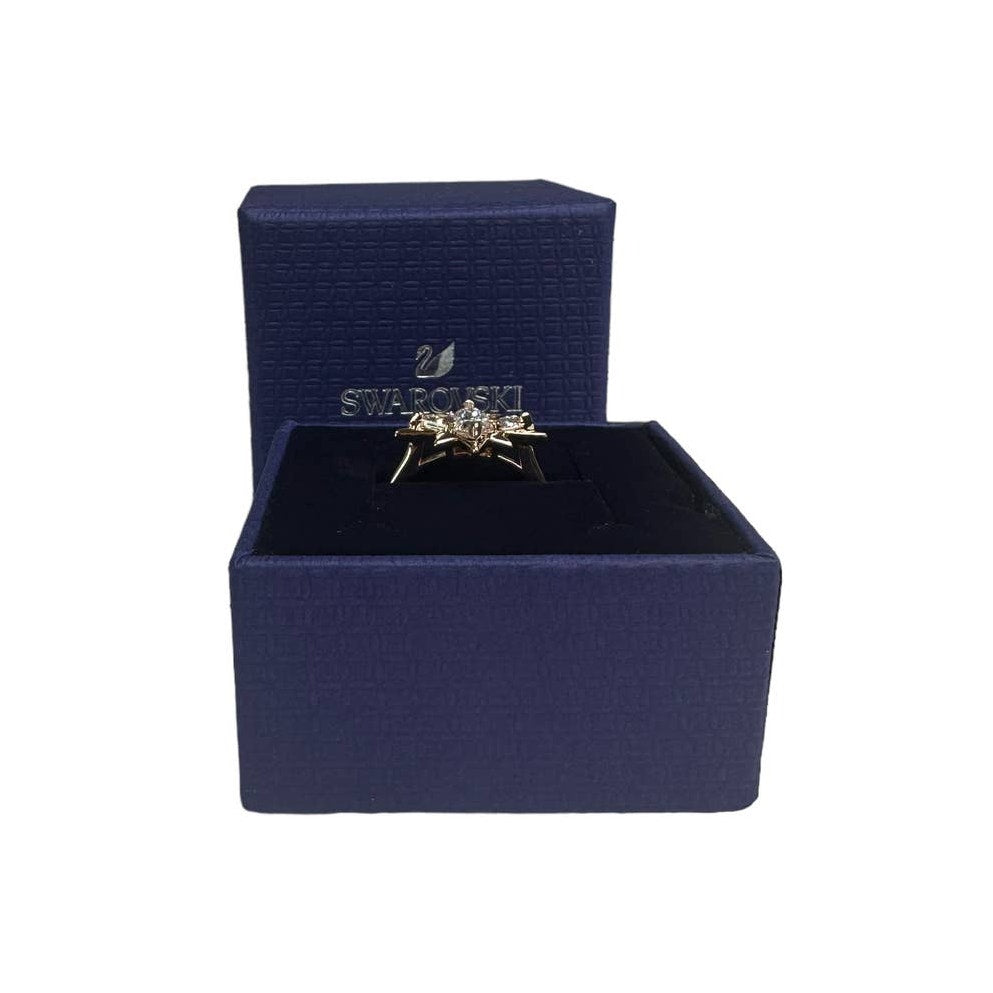 Swarovski Symbolic Star Motif Ring White, Rose-gold tone plated size 6 / EUR 52