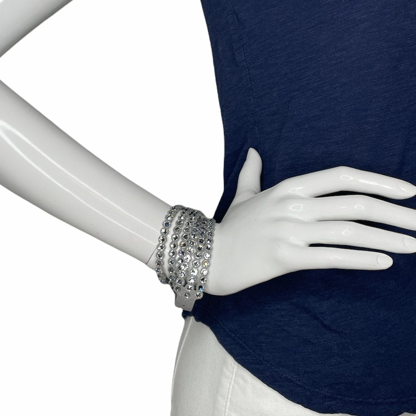 Swarovski Power Collection Adjustable Bracelet in Gray