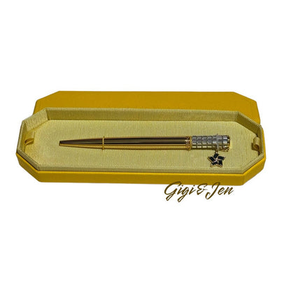 Swarovski Celebration 2022 ballpoint pen Star, White, Gold-tone plated New